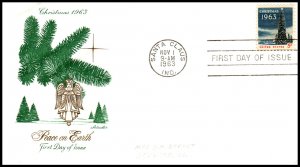 US 1240 Christmas Tree Artmaster Pencil FDC