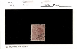 New Zealand, Postage Stamp, #67 Used, 1882 Queen Victoria (AB)