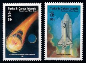 [66150] Turks & Caicos Islands 1983 Space Travel Weltraum Columbia From Set MNH