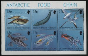 British Antarctic Territory 1994 MNH Sc 230 35p Antarctic Food Chain Sheet of 6