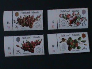 FALKLAND ISLANDS-1983-SC#379-82-LOVELY LOCAL FRUITS MNH-WE SHIP TO WORLDWIDE