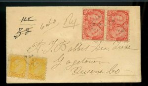 STARROWS N.B. Jubilee / Small Queen Registered combo cover, 1897, Canada