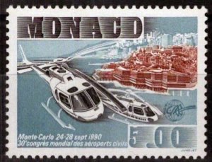 Monaco 1731 MNH 1990 Aviation Helicopters Transportation ZAYIX 113022559