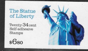 US#BK283 $0.34 The Statue of liberty  Booklet (MNH) CV $16.00