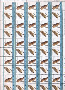 NEVIS Birds Wildlife Perf Sheets MNH x 8 (400 Stamps) You 981