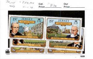 Jersey, Postage Stamp, #289-294 Mint NH, 1982 Links With France (AB)