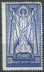 Ireland Sc#98 Used, 10s dp bl, Saint Patrick 1937 (1937)