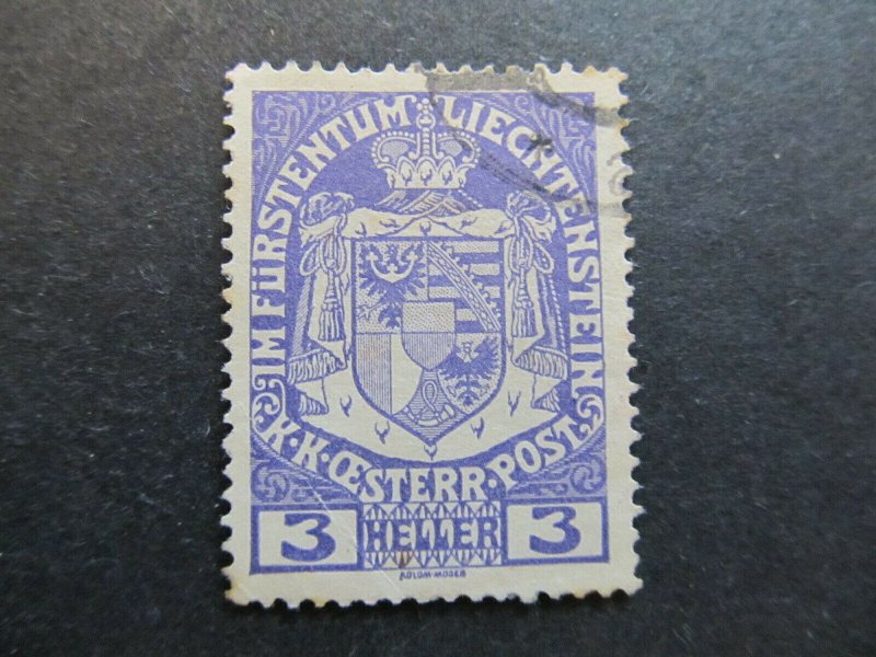 A4P26F77 Liechtenstein 1917-18 3h used