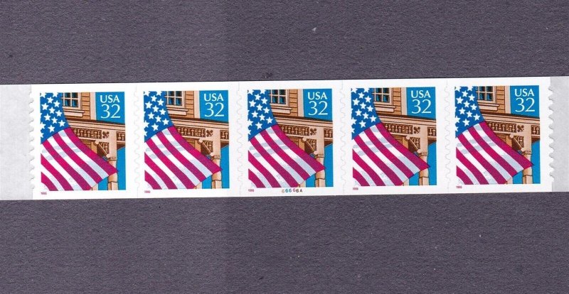 PNC5 32c Flag SA 66666A P/V US 2915A MNH F-VF
