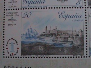 SPAIN 1987 SC#  2529 ESPAMER'87 STAMP EXHIBITION-SAILING SHIPS- MNH S/S VF