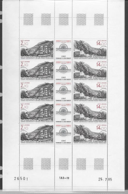 Antarctica FSAT C55, C105a and more MNH sheets, see desc. CV$375.75