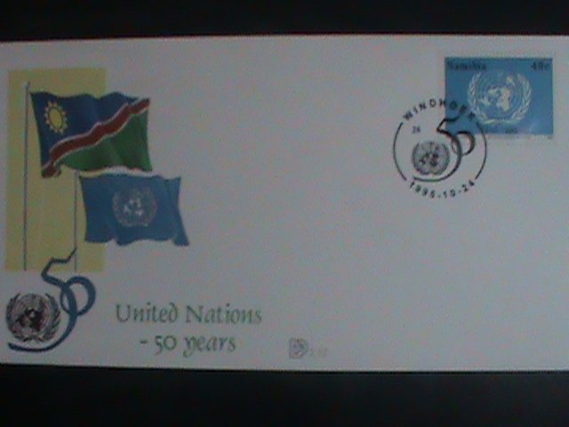 NAMBIA STAMP-1995-SC#792 50TH ANNIVERSARY OF UNITED NATION. FDC MINT