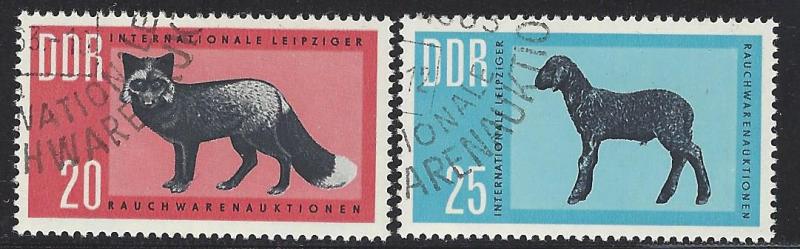 German Democratic Republic Scott # 641 - 642, used