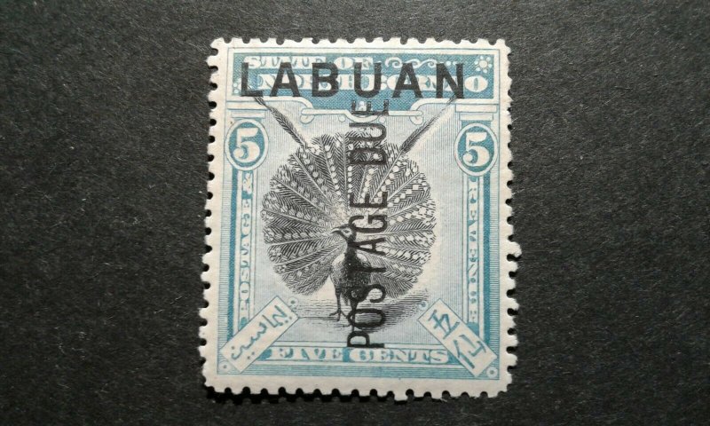 Labuan #J4 mint hinged e206 10043