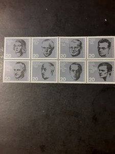 +Germany #883-890             MNH