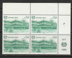 1985 UN-Geneva - Sc 130 - MNH VF - PB UR - U Thant Pavilion