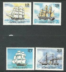 Samoa   4 ships   Mint NH VF   PD