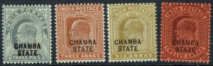 CHAMBA STATE 1903 KEVII RANGE TO 12A