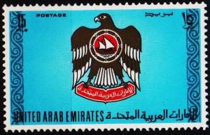 U.A.E. 1973 15f S.G.3 Unmounted Mint