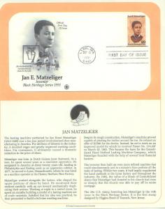 Jan E. Matzeliger, FDC's (USHFDC2567)