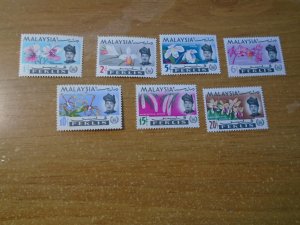 Malaysia  perlis  #  40-46    MNH   Flowers