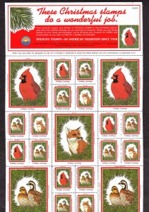 National Wildlife Federation seals, Full Sheet, MNH 1985 Lot 230729 -19