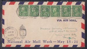 United States - Chicago, IL Jun 1938, Domestic Airmail Cover