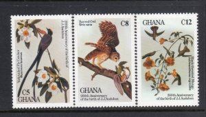 GHANA 980-2 MNH VF Audubon -Birds