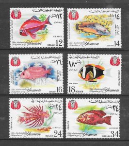 FISH - YEMEN #397-402 (mi)    MNH