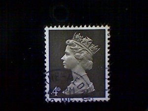 Great Britain, Scott #MH6, used(o), 1967, Machin: Queen Elizabeth II, 4d