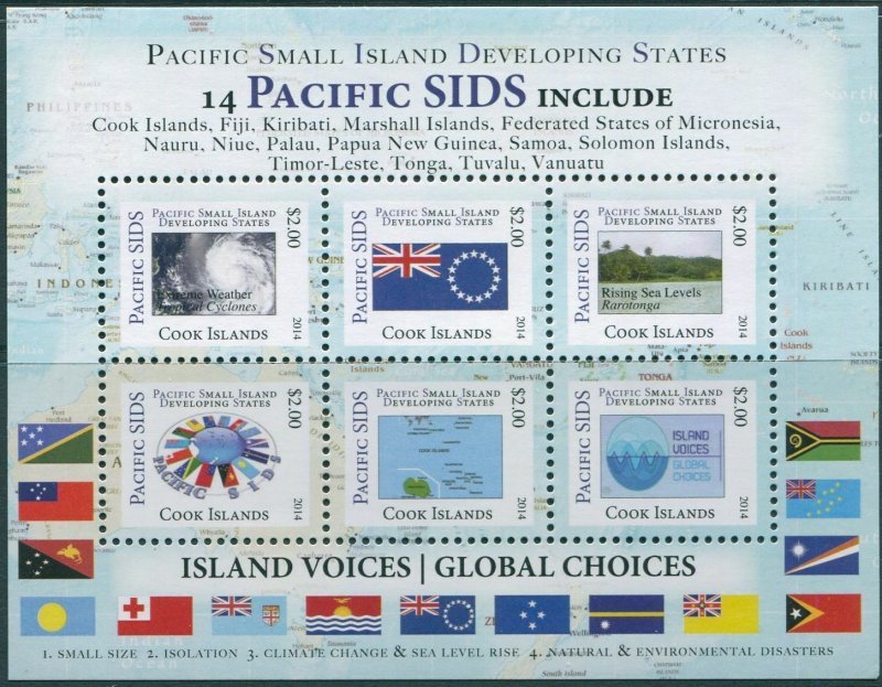 Cook Islands 2014 SG1779 Pacific SIDS Environment MS MNH