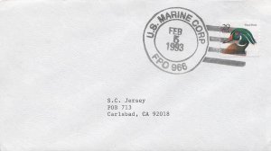 United States Marine Corps 29c Wood Duck Flora and Fauna 1993 U.S. Marine Cor...