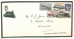 GB WALES REGIONAL *Festiniog Railway Stamps* MIXED FRANKING Cover 1969 AG301 