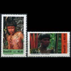BRAZIL 1991 - Scott# 2312-3 Indian Culture Set of 2 NH