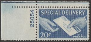 E20,MNH plate # 25054