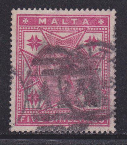 Malta 14 VF-used bold cancel nice color scv $ 95 ! see pic !