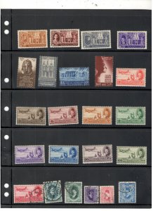 EGYPT COLLECTION ON STOCK SHEET MINT/USED