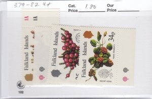 Falkland Islands 379-82 Berries mnh