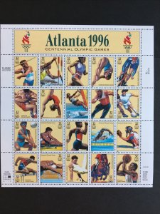 1996 sheet Atlanta Olympic Games Sc # 3068