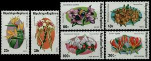 1975 Togo 1079-1084 Flowers 10,00 €