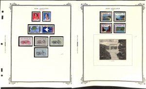 New Zealand Stamp Collection on 16 Scott Specialty Pages, 1982-1988 Mint NH (BR)