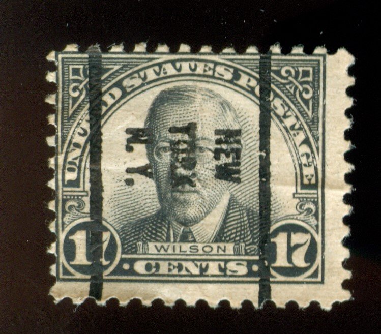 US Scott 697 Used Precancel New York, NY.