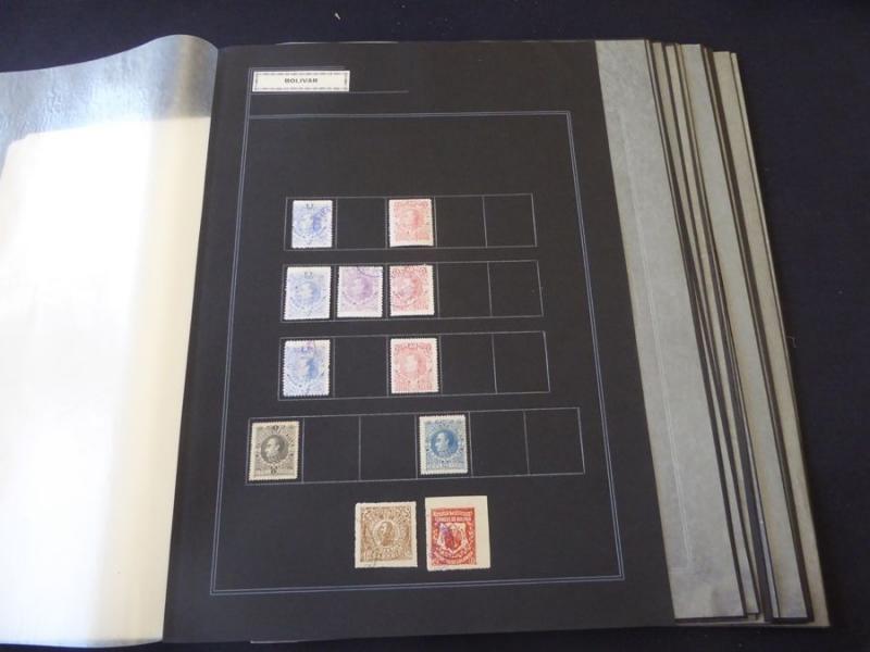 Colombian States Mint/Used Stamp Collection on Album Pages - Rare & Difficult