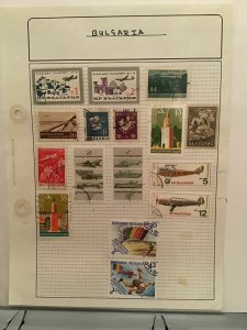 Bulgaria Air Travel   stamp page R24443