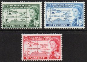 St. Vincent Sc #198-200 Mint Hinged