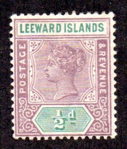 LEEWARD ISLANDS 1 MH SCV $3.75 BIN $1.90 ROYALTY