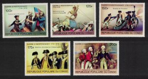 Congo Bicentenary of American Revolution 5v 1976 MNH SG#546-550