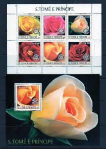 Saint Thomas Scott 1513-14 MNH! Flowers!  Rotary!