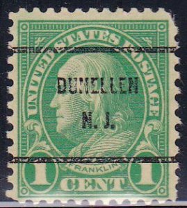 Precancel - Dunellen, NJ PSS 632-61 - Better Bureau Issue