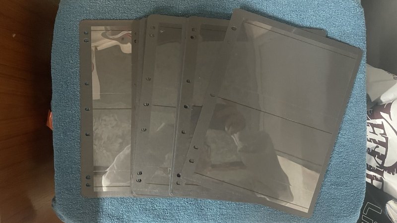 Hagner Single-sided, Two-pocket Stock Sheets. Lot of 15 gently used